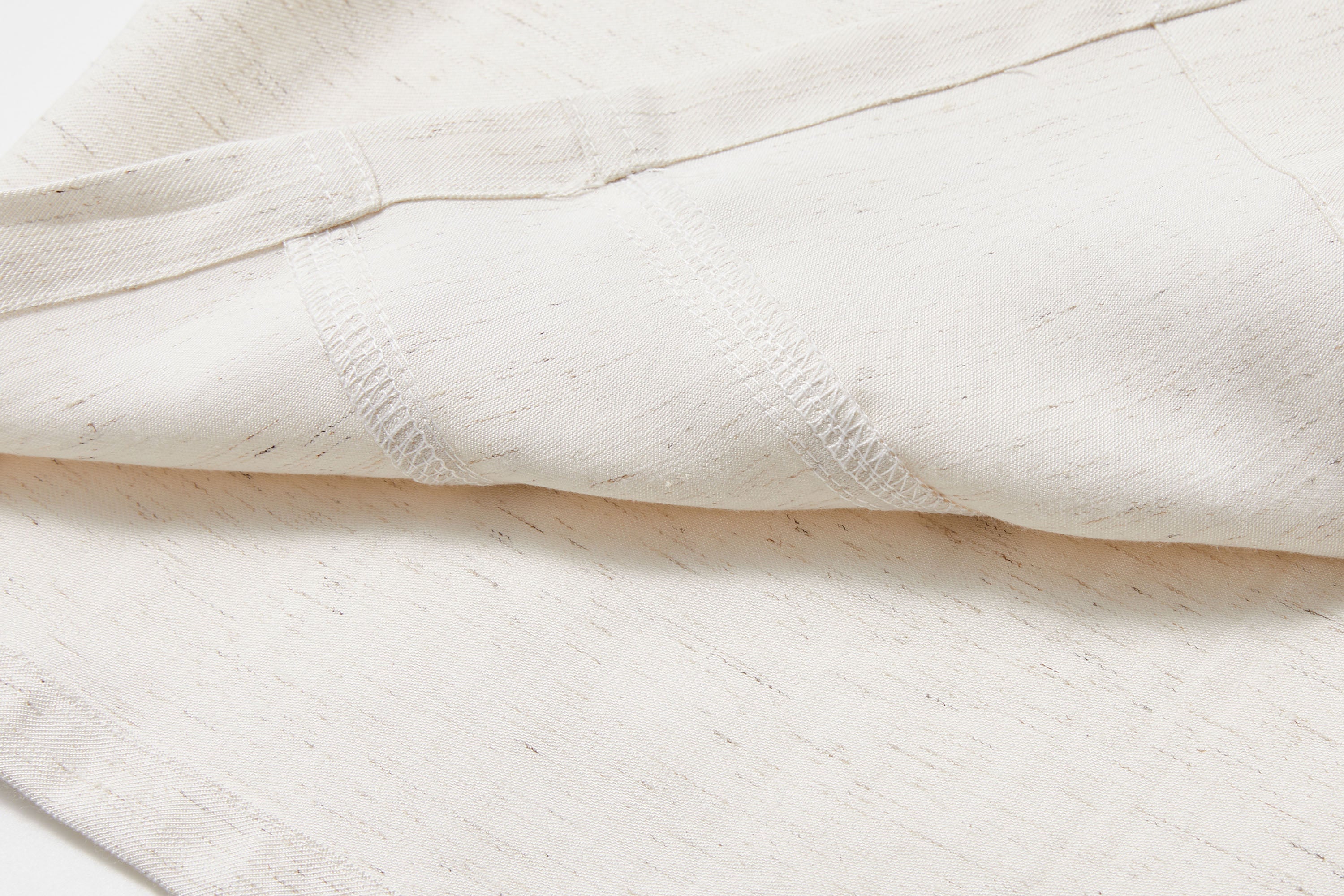 KREATE Contrast Collar Linen Half Shirt