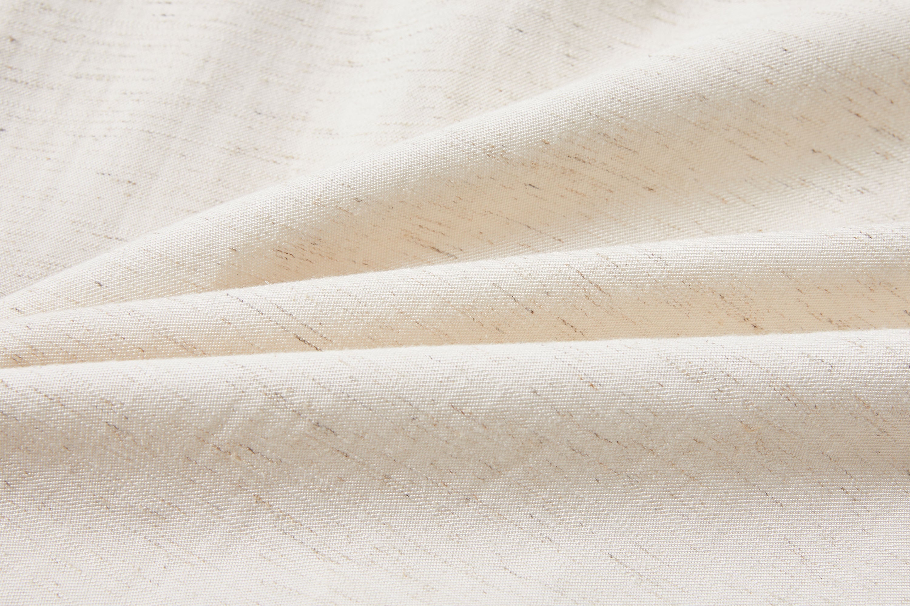 KREATE Contrast Collar Linen Half Shirt