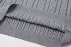 KREATE Faux Layered Cable-Knit Half Shirt