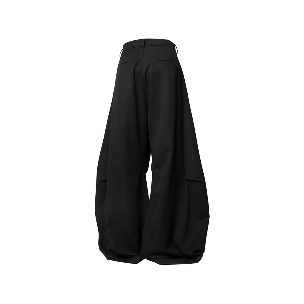RELABEL Pleated Drape Wide-Leg Trousers