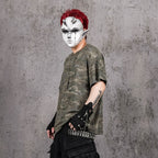 UNDERWATER Distressed Camo Oversized T-Shirt