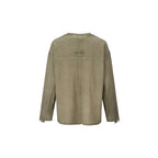 F2CE Distressed Panel-Stitched Long-Sleeve Tee