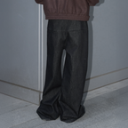 LABELROOM Washed Wide-Leg Raw Denim Pants