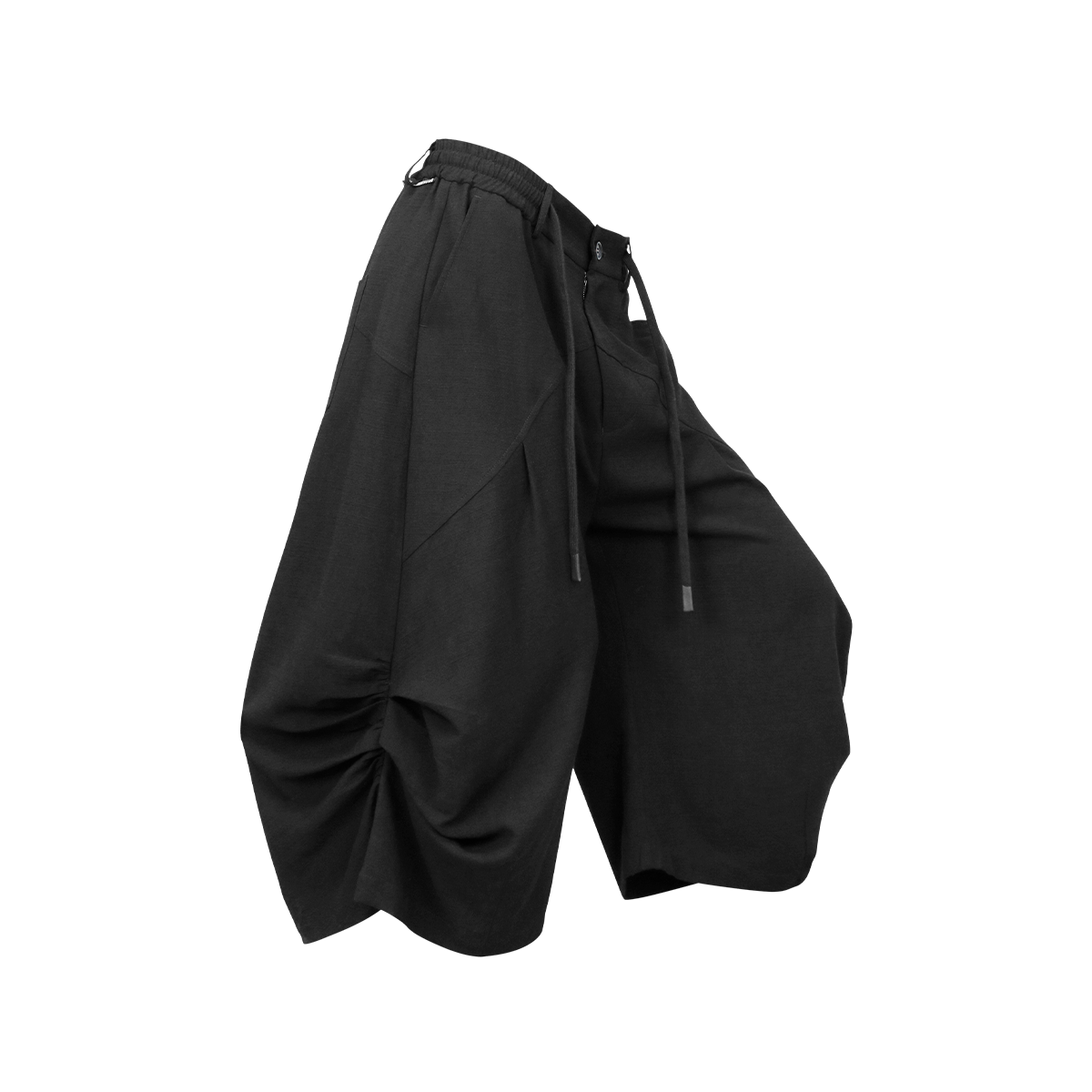 RELABEL Ruched Tencel-Acetate Oversized Shorts