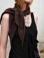 ILNya Nieternite Nifutur Deconstructed Graphic Knit Tank Top Black