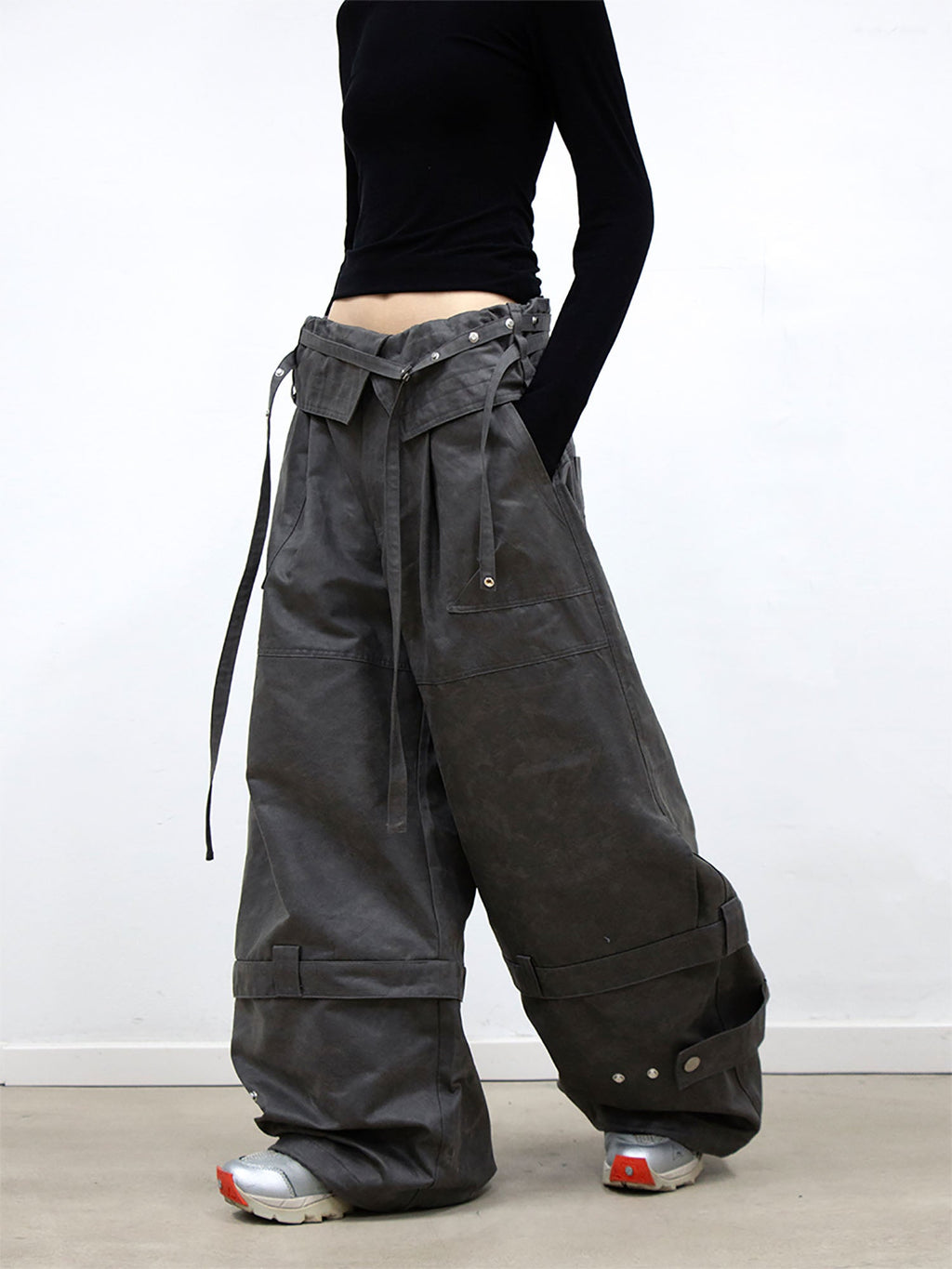 RELABEL Convertible Foldover-Waist Cargo Pants