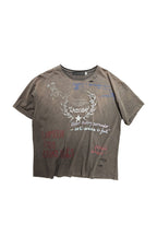 FACEONLAB Punk Graffiti Diamond Distressed T-Shirt