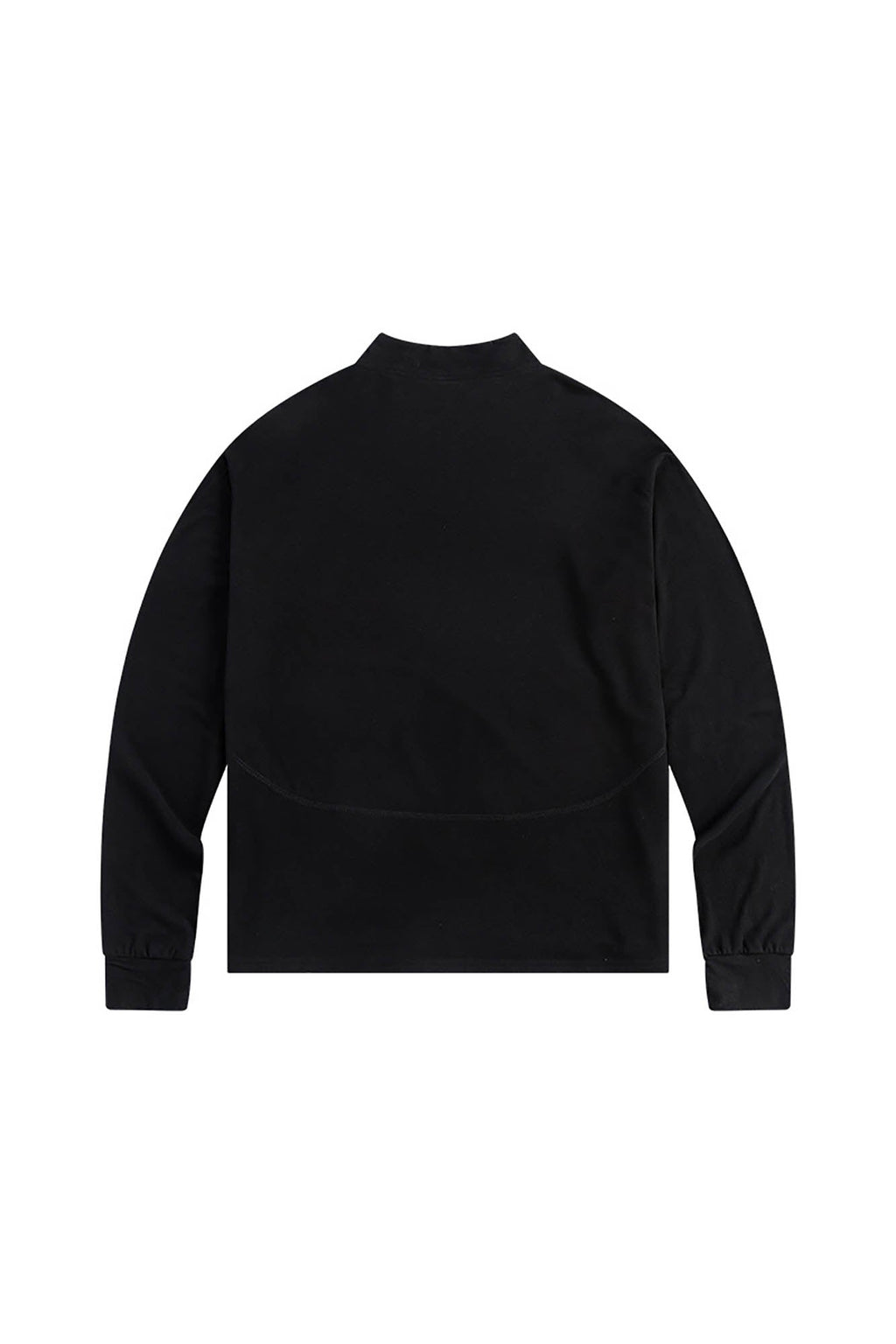 ENSHADOWER Wool Blended Mock Neck Zip-Up L/S Tee
