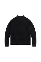 ENSHADOWER Wool Blended Mock Neck Zip-Up L/S Tee