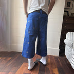 TRECLUB Embroidered Wide-leg Shorts