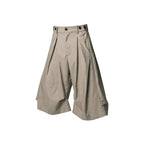 RELABEL Pleated Drape Wide-Leg Shorts