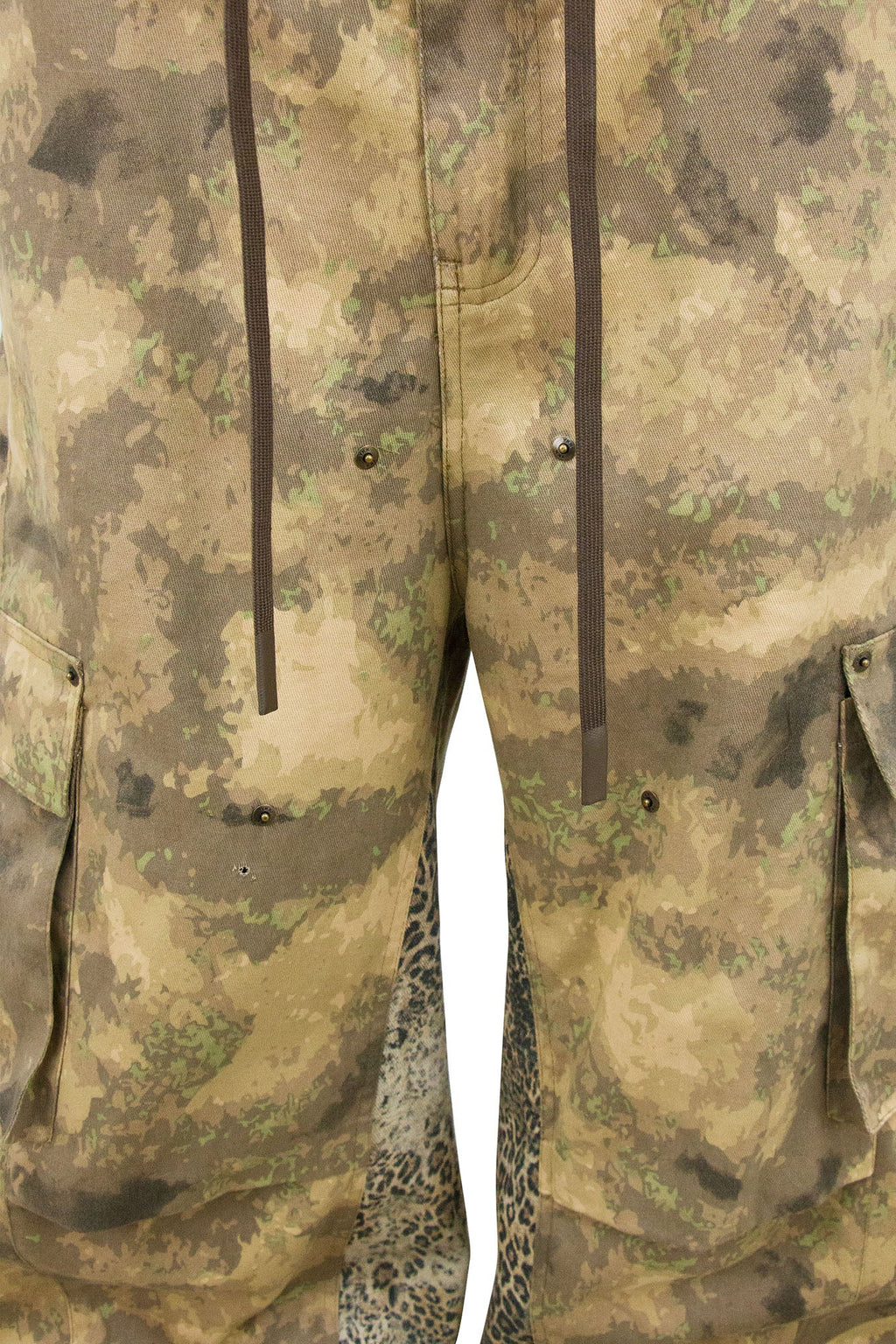 RELABEL Leopard Panel Camo Cargo