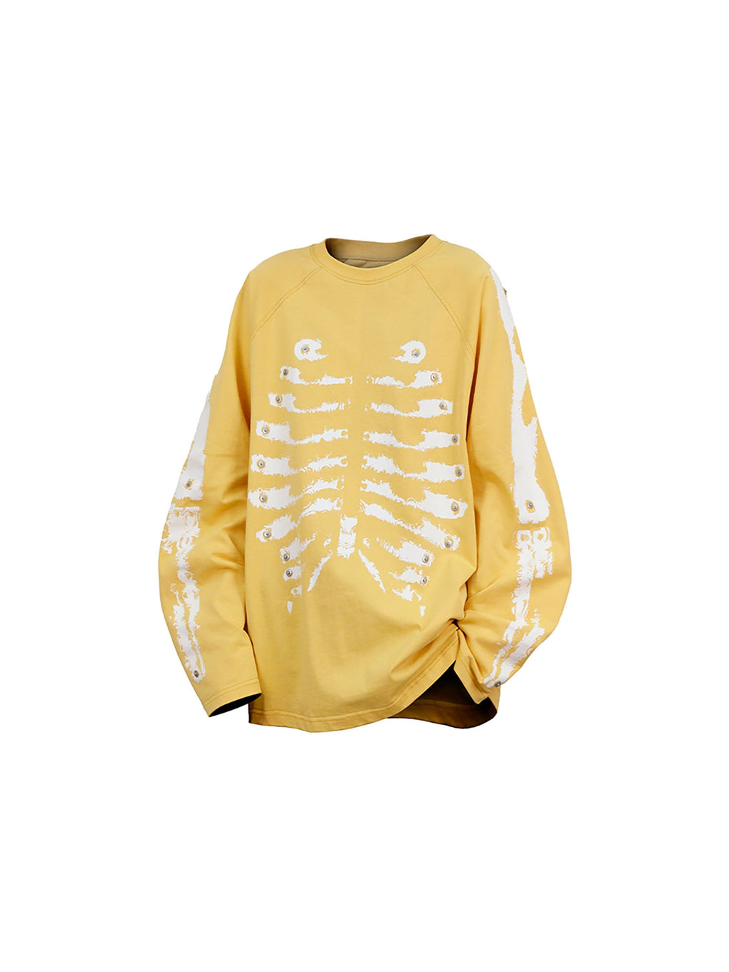 RELABEL Skeleton Graphic Rivet Long-Sleeve Tee