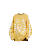 RELABEL Skeleton Graphic Rivet Long-Sleeve Tee
