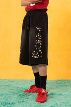 CLP Washed Stickers Drawstring Shorts