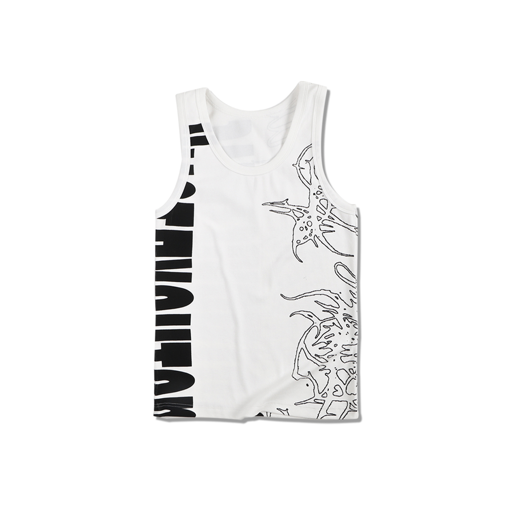 WHISTLEHUNTER Graffiti Ribbed Tank Top