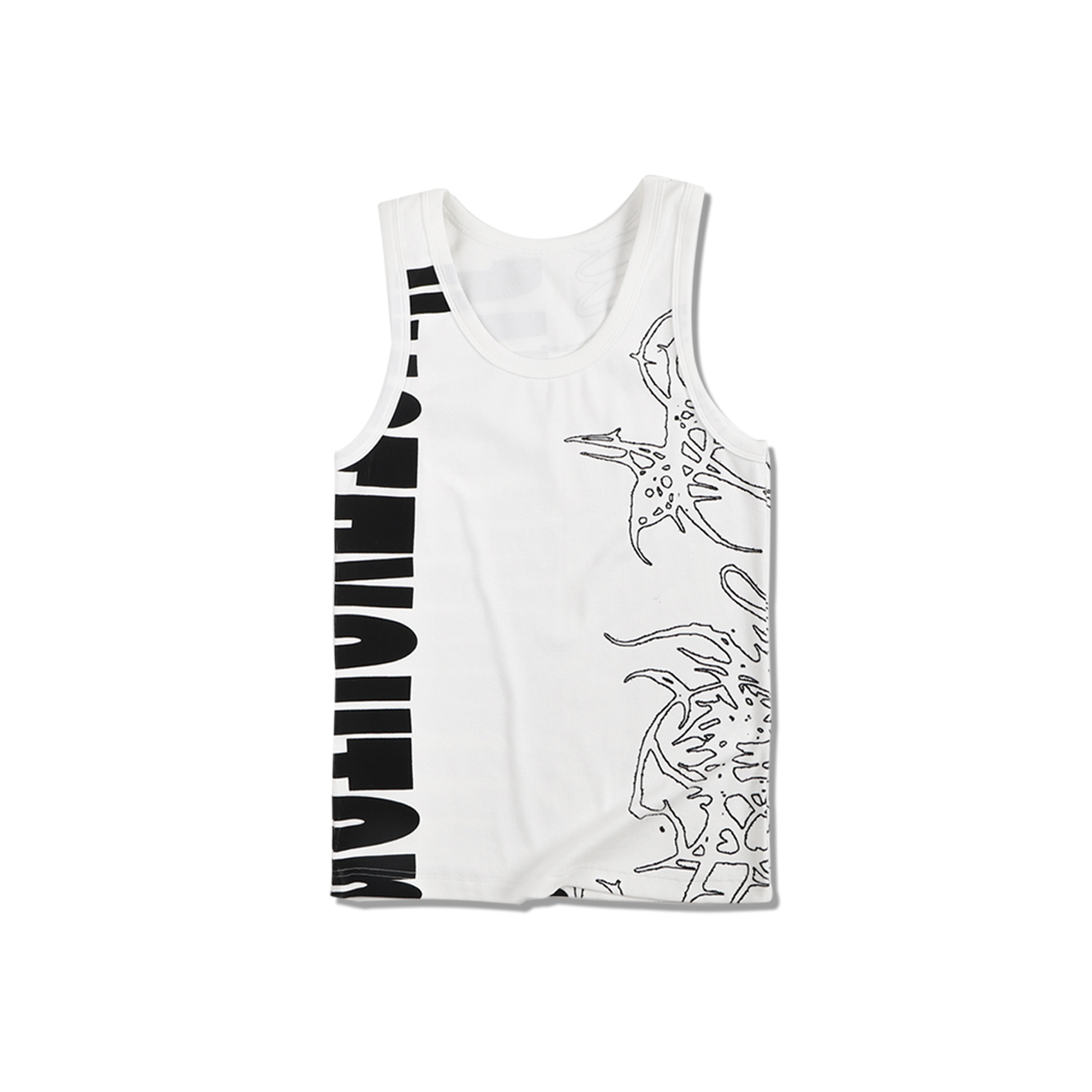 WHISTLEHUNTER Graffiti Ribbed Tank Top