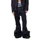 CYCYCY Abstract Graphic Cargo Flared Jeans