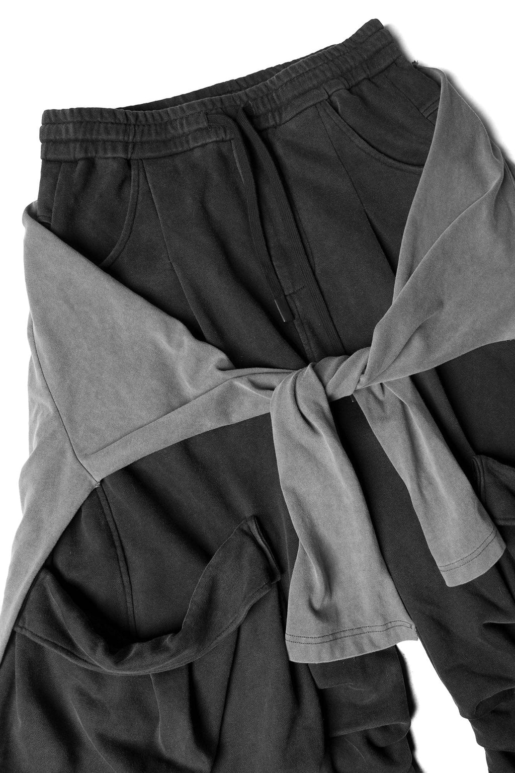 RELABEL Detachable Drape Multi-Pocket Drawstring Shorts