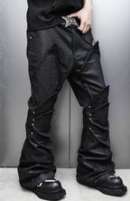 SSIN7 Shapeable Armored Waxed Flared Jeans