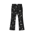 CYCYCY Punk Washed Graffiti Jeans