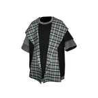 RELABEL Contrast Layered Detachable Hood T-Shirt