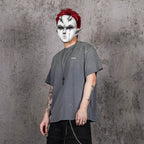 UNDERWATER Washed Ripped Gradient T-Shirt Blue