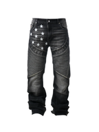 VINKID Star Paneled Moto Jeans