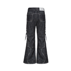 CYCYCY Wasteland Leopard Drawcord Flared Jeans