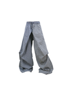 RELABEL Gingham Draped Drawstring Oversized Cargo