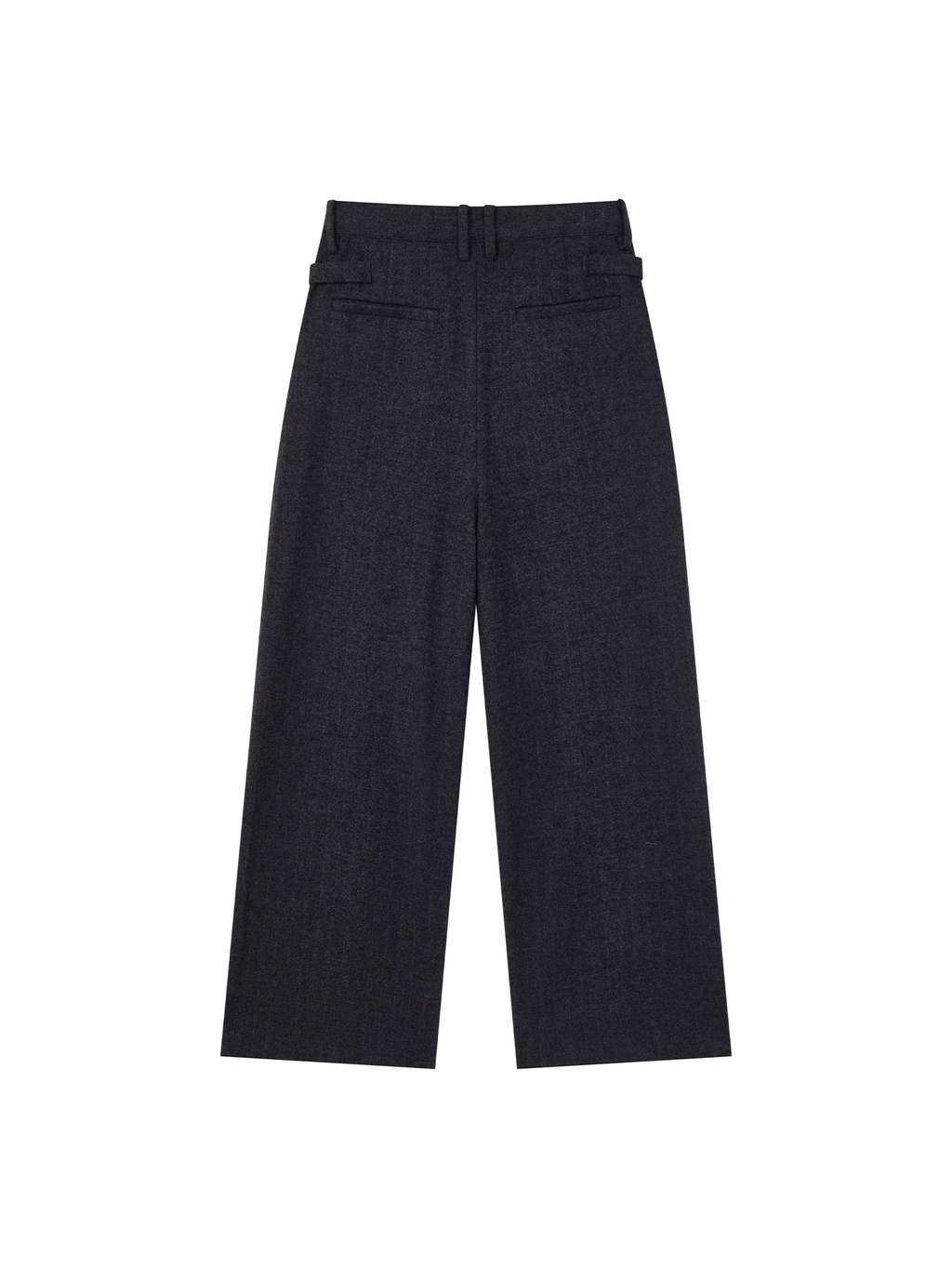 OPICLOTH Herringbone Pleated Wool-Blend Trousers