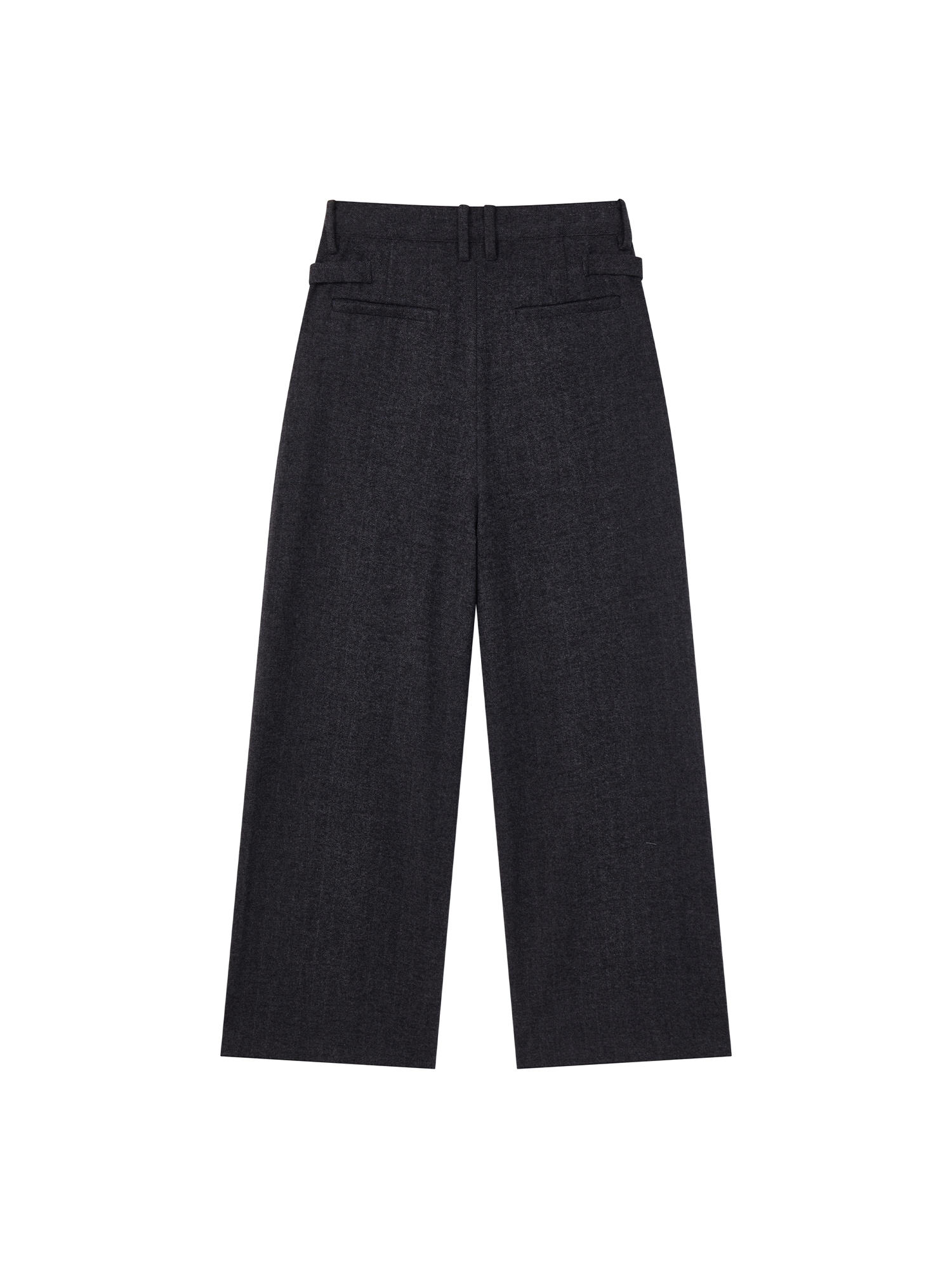 OPICLOTH Herringbone Pleated Wool-Blend Trousers