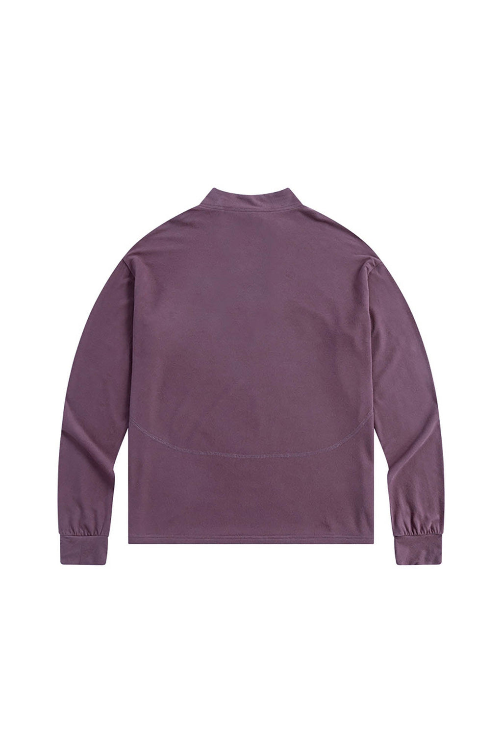 ENSHADOWER Wool Blended Mock Neck Zip-Up L/S Tee