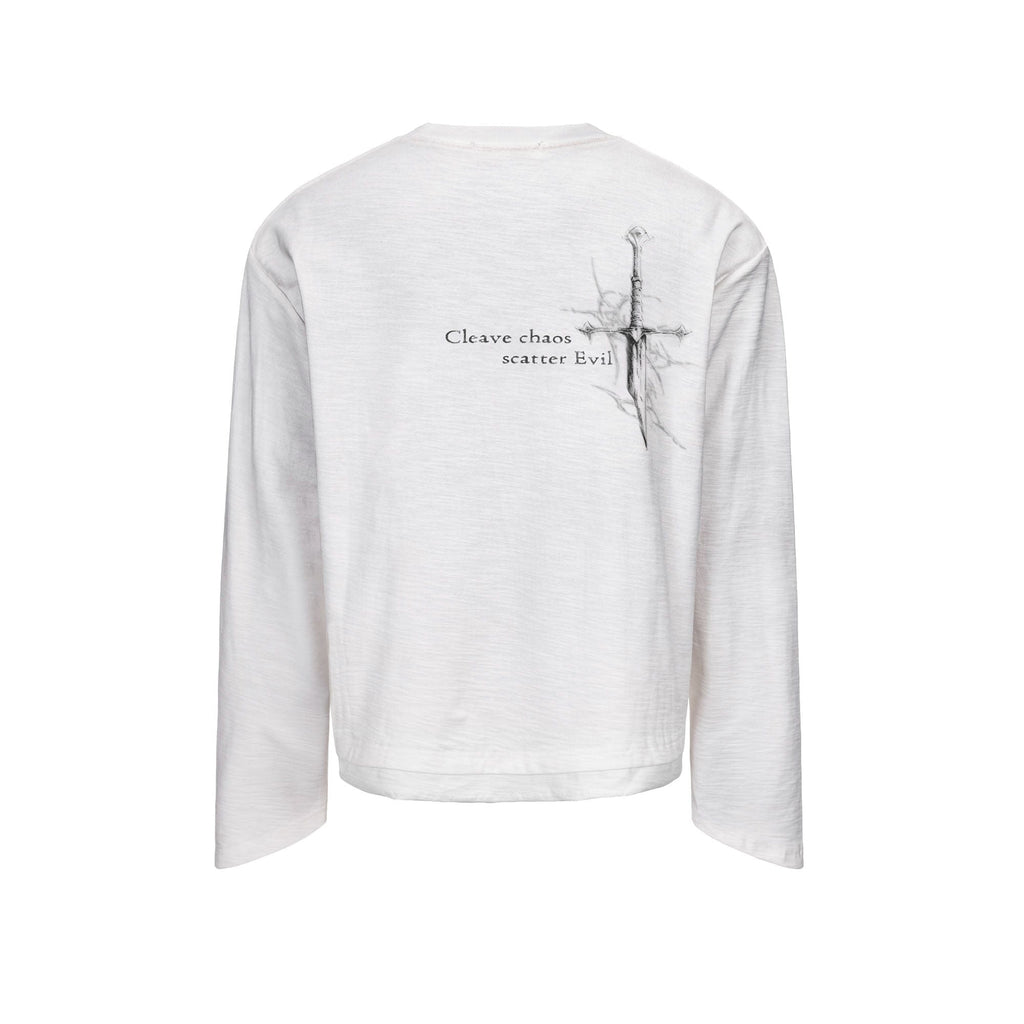 ESAIAS Excalibur Graphic Tapered Cuff Long-Sleeve Tee