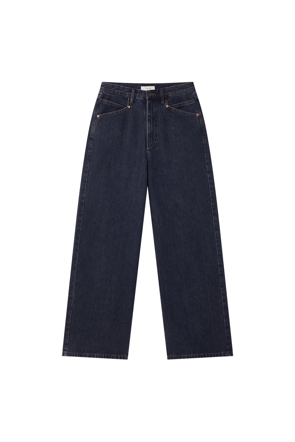 OPICLOTH Retro Washed Straight-Leg Jeans