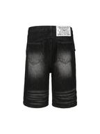 CYCYCY Retro Washed Paneled Denim Shorts