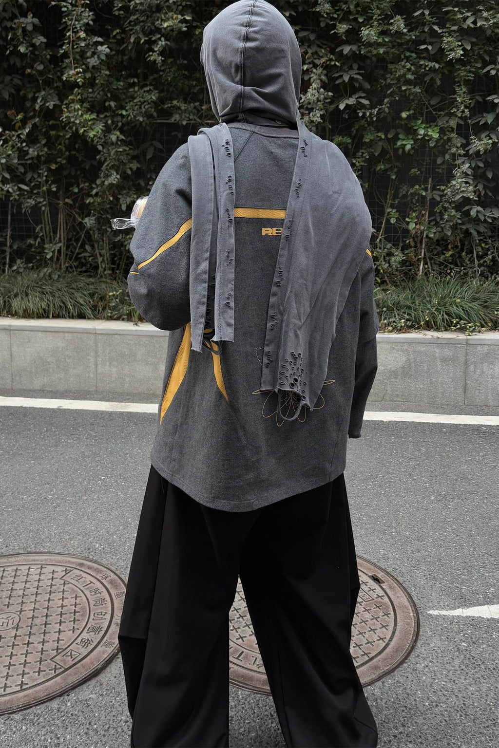 RELABEL No.21 Spliced Layered Long-Sleeve Tee