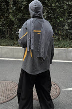 RELABEL No.21 Spliced Layered Long-Sleeve Tee