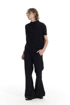 WHISTLEHUNTER Essential Crinkled Mock T-Shirt
