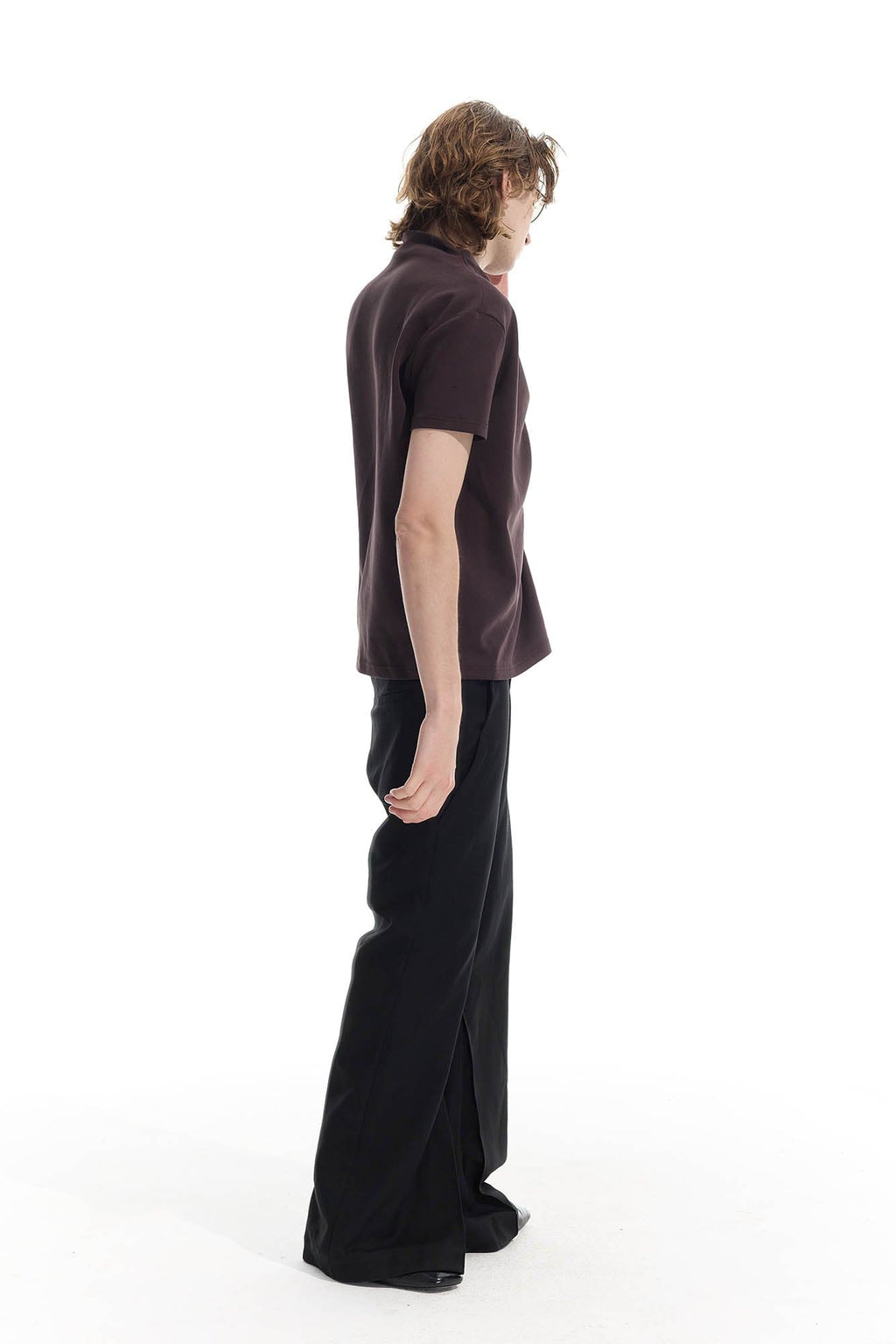 WHISTLEHUNTER Essential Crinkled Mock T-Shirt