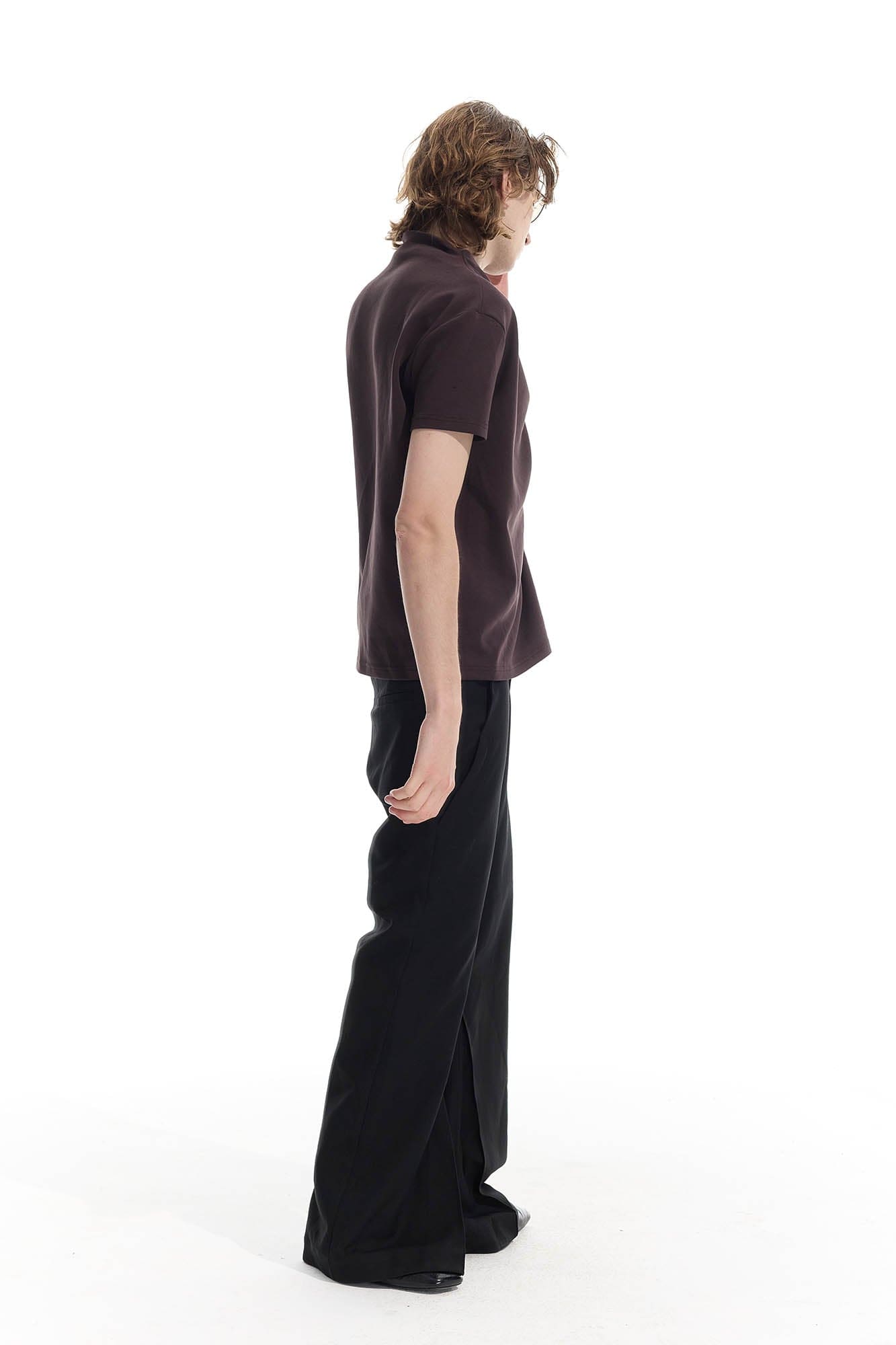 WHISTLEHUNTER Essential Crinkled Mock T-Shirt