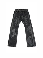 VINKID Dragon Graphic Washed Jeans