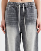 ORGANIC EMOTION Classic Washed Drawstring Jeans