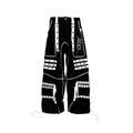 PCCVISION Studded Embroidered Baggy Pants