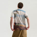WIID Landscape Full-Print Cuban Half Shirt