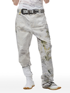 CYCYCY Floral Lace Full-Print Flared Jeans