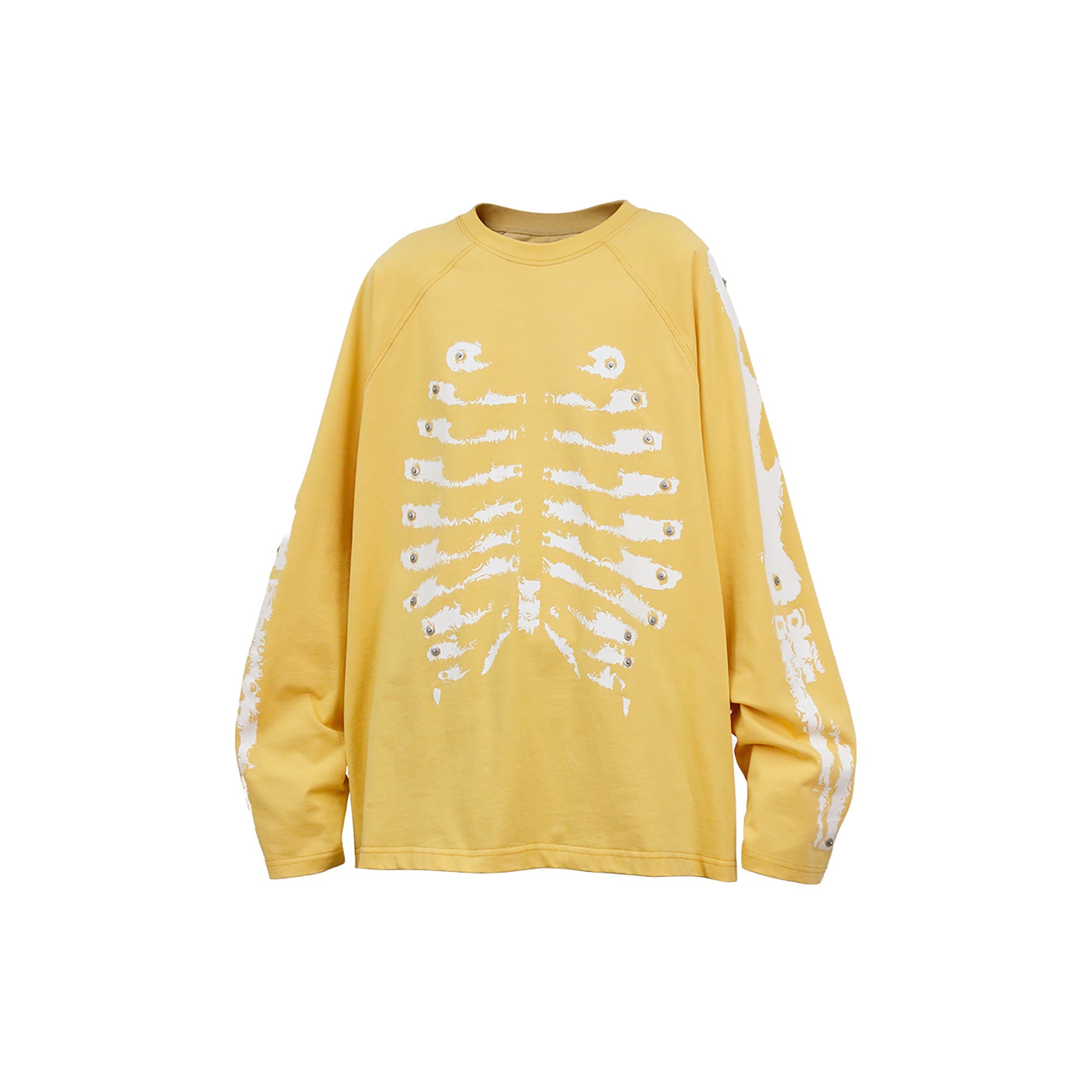 RELABEL Skeleton Graphic Rivet Long-Sleeve Tee