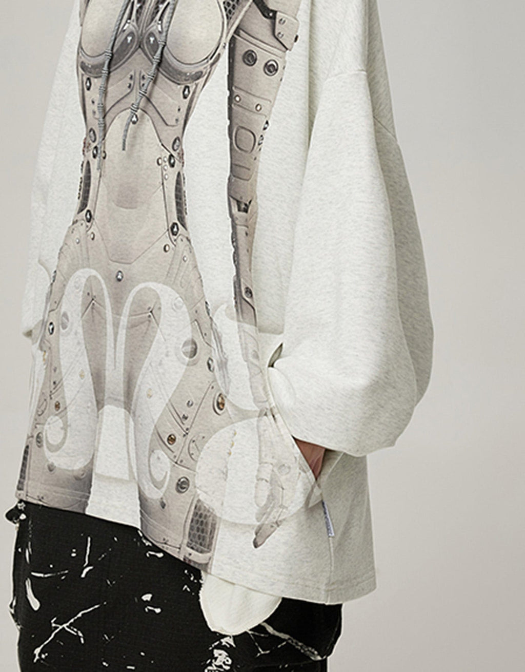 DAMAGE ASIA Ex Machina Graphics Oversized Hoodie