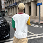 STEEPC Contrast Diamond Graphic T-Shirt