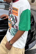 STEEPC Contrast Diamond Graphic T-Shirt